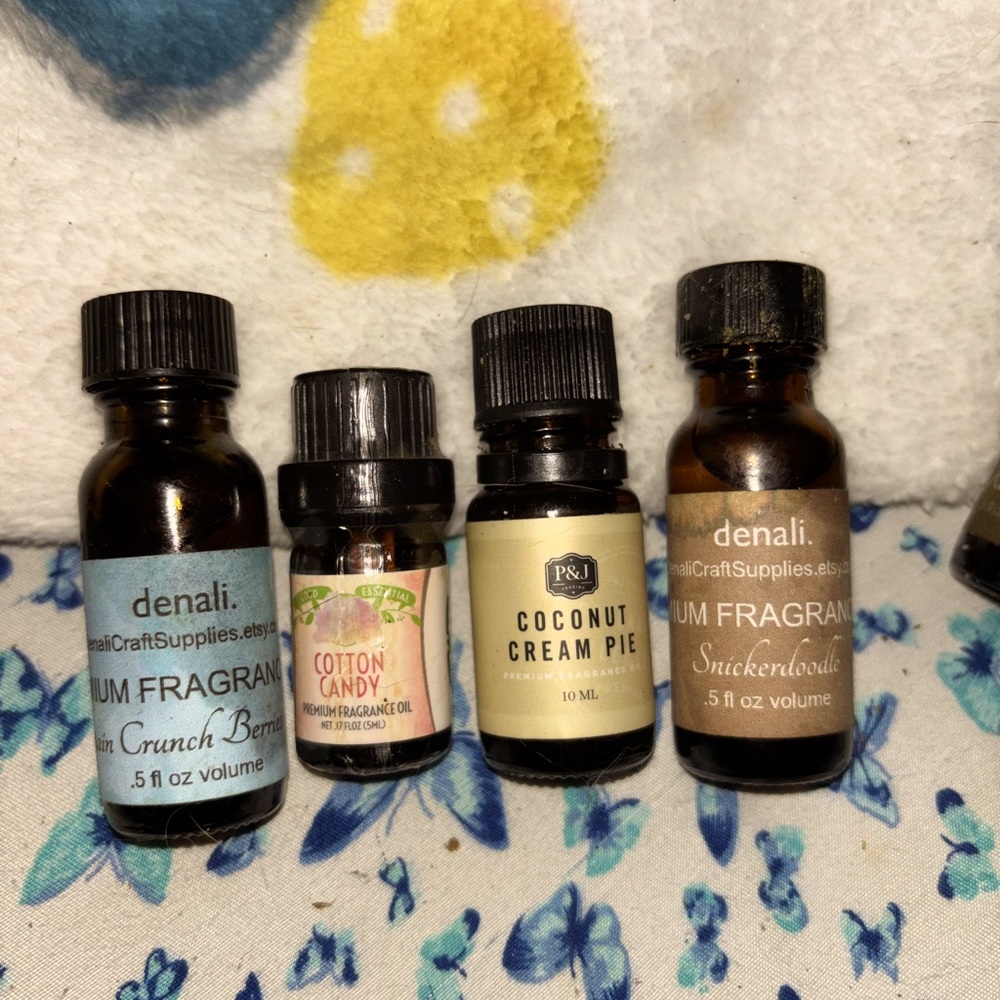 Essential oils, for DIY candles, soap and body scrub